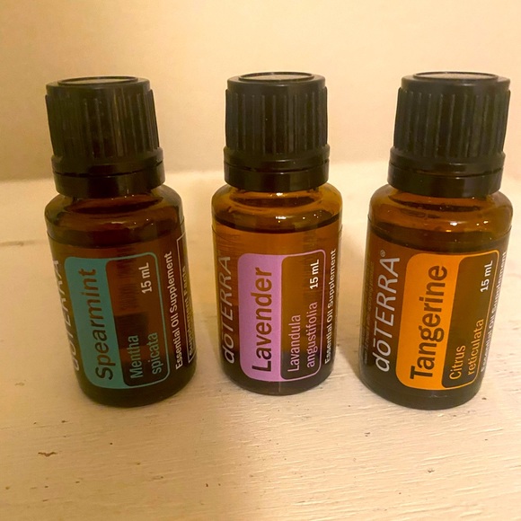 Doterra Spearmint Tangerine and Lavender oils. Brand new.